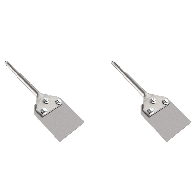 

2X SDS Plus скребок для пола, 4-дюймовое долото для накипи, скребок для стен, скребок для стен работает с SDS-Plus роторный молоток