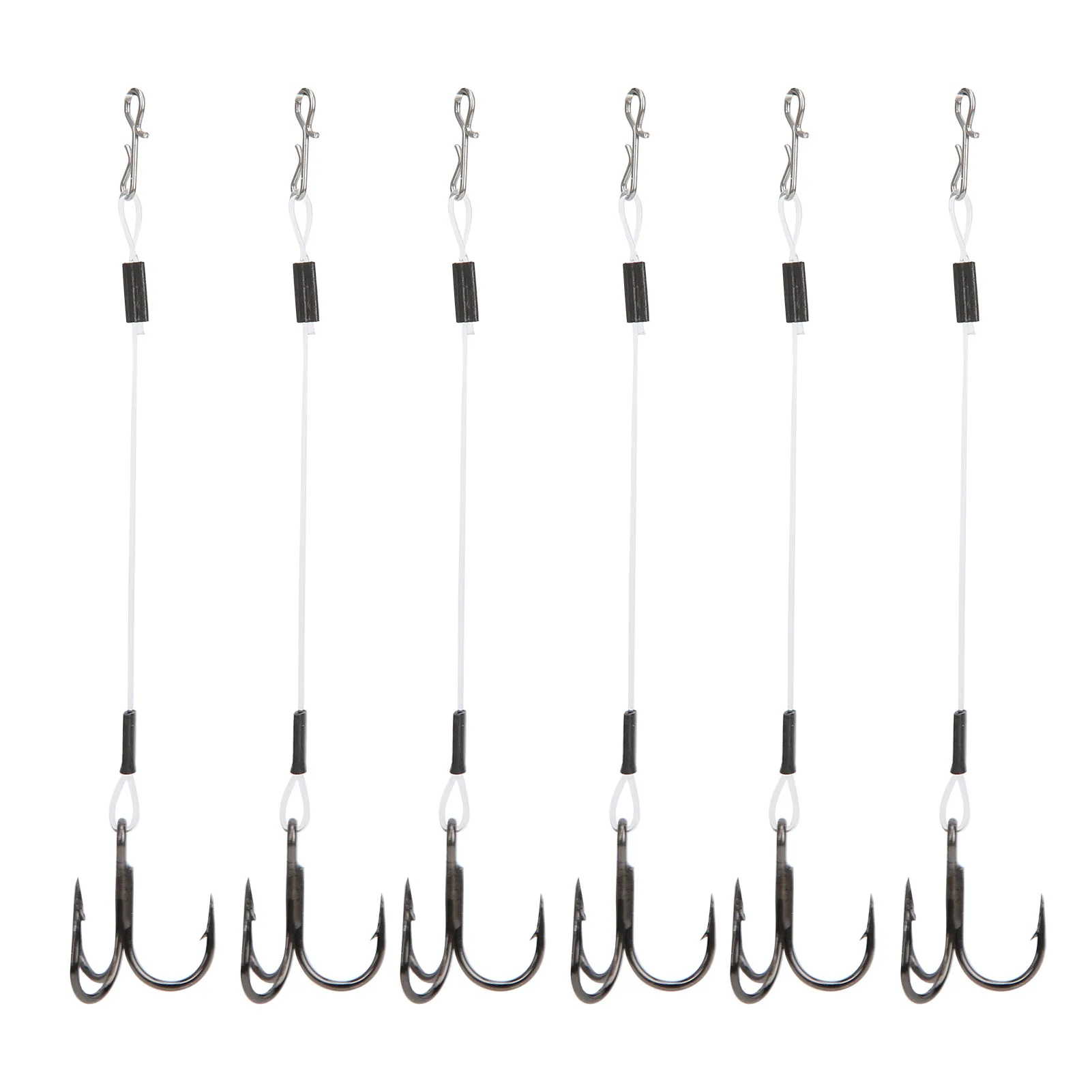 

2 Pack SGWL‑PK110 10cm Fishing Line Hook Treble Stinger Soft Bait for Lure Fishing treble