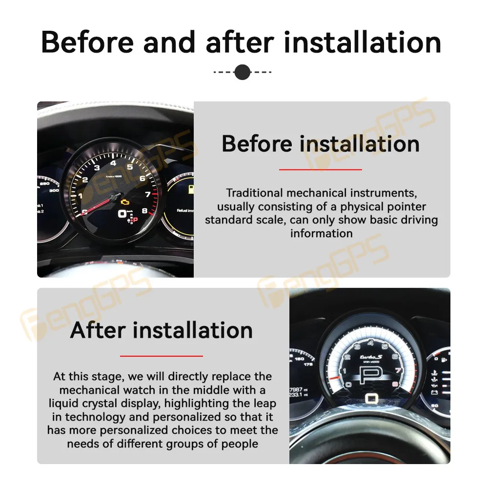 Для Porsche Panamera Cayenne 2016 - 2023 автомобильный ЖК-приборной панели цифровой кластер