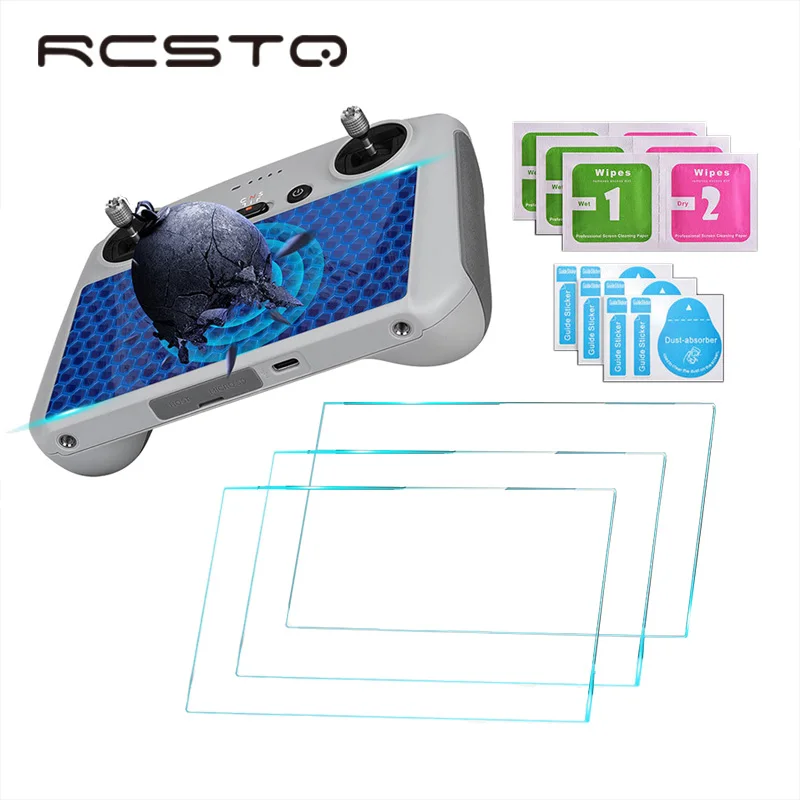 Защитная пленка RCSTQ HD для Dji Mini 3 Pro RC экран закаленная пленка стекло с дистанционным управлением взрывозащищенный чехол Аксессуары для дрона
