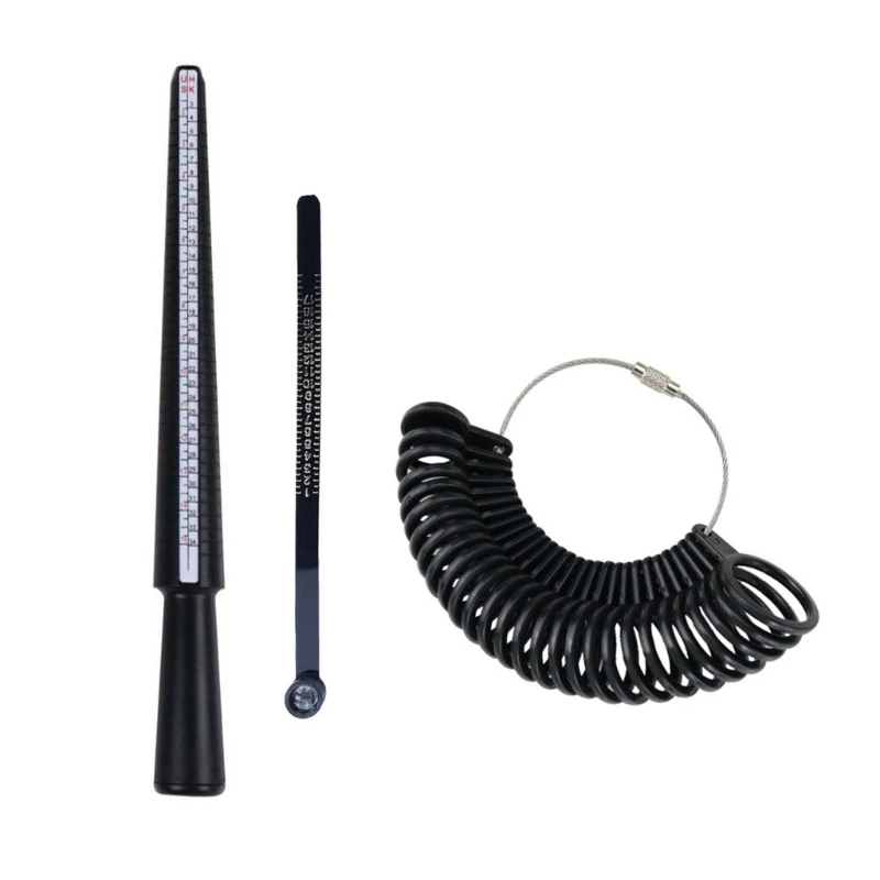 

.S. Size Measuring Stick 0-13 Black American Degrees Rings for Diy Measurement