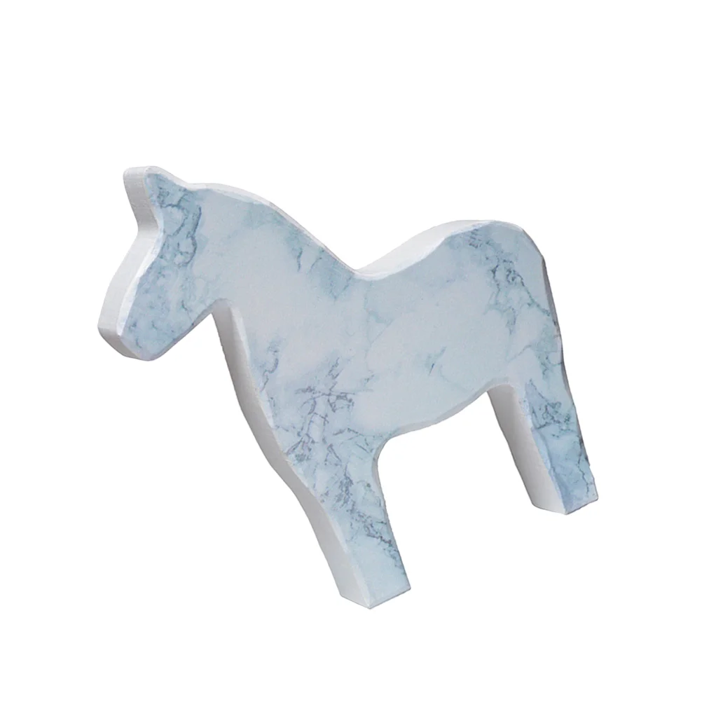 

Wooden Horse Desktop Craft Table Crafts Decoration Ornaments Furnishing Figurine Wood Office Style Nordic Statues Adornment Home