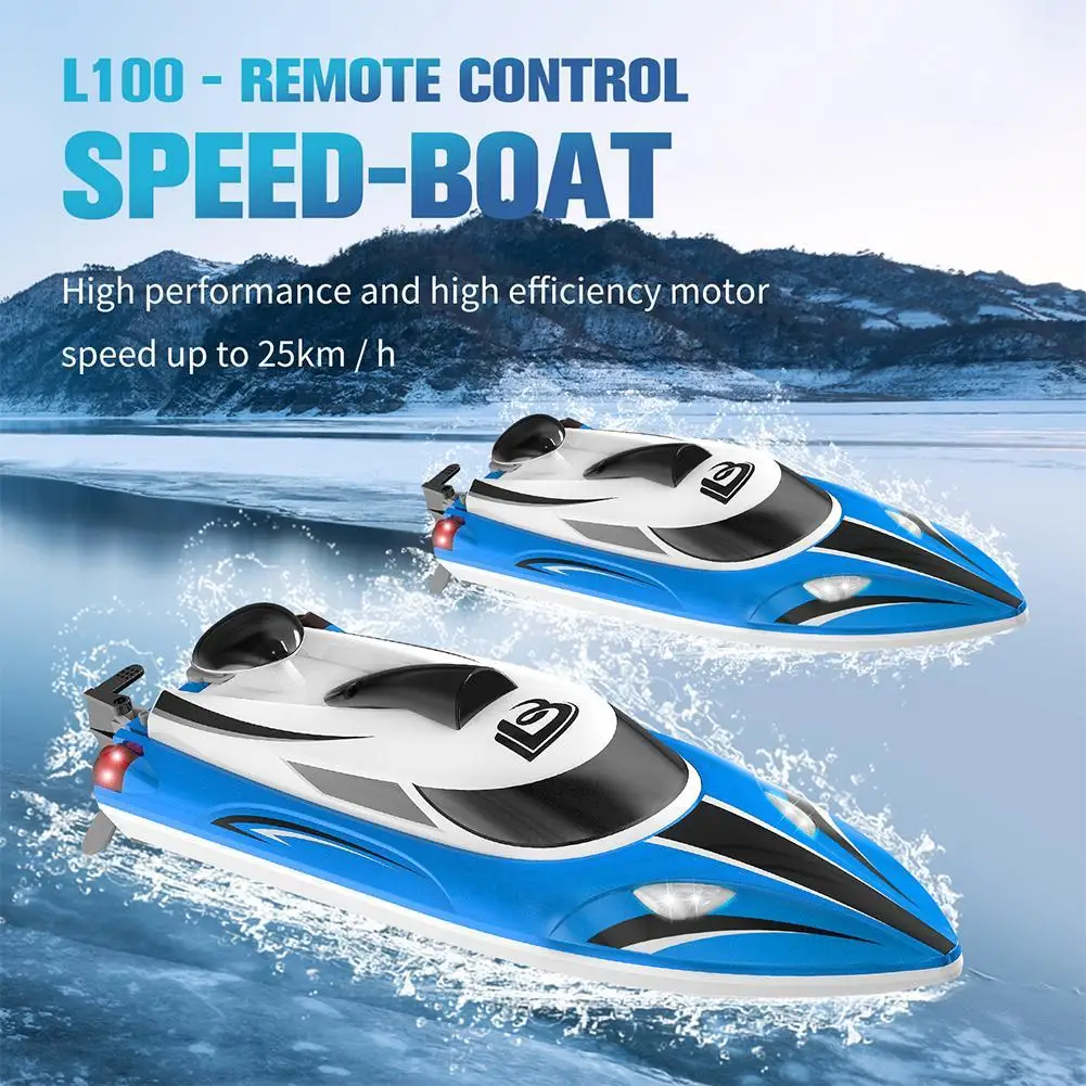 Bllrc L100 Remote Control Boat Model High-horsepower High-speed Speedboat Steamer Electric Racing Yacht Water Toy Children Gifts enlarge