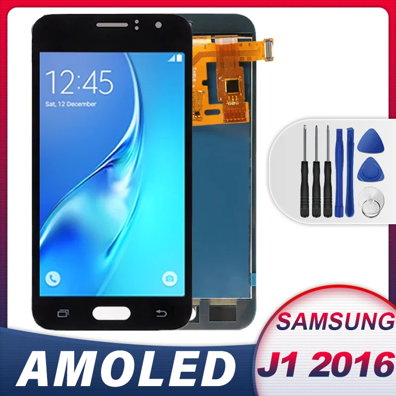 

4.5" Super AMOLED For Samsung Galaxy J1 2016 Lcd Display J120F J120M J120H Touch Screen Replacement Digitizer Assembly