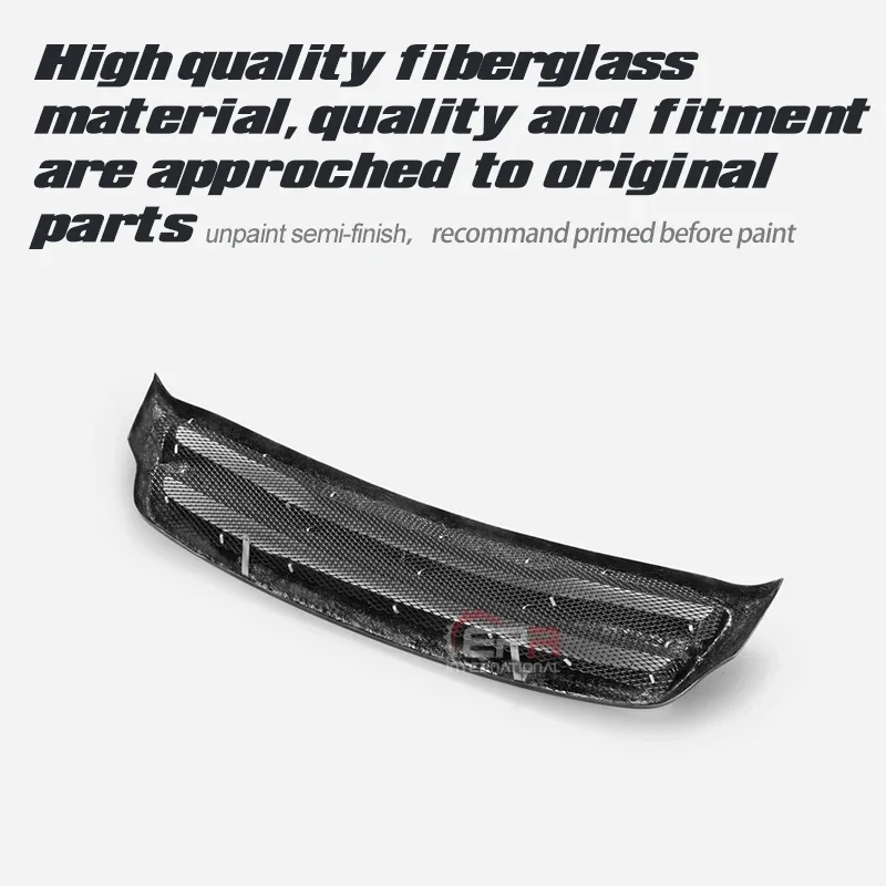 Для 2014-2017 Kia Sorento UM RR Стиль FRP стекловолокно Неокрашенный передний гриль бампер