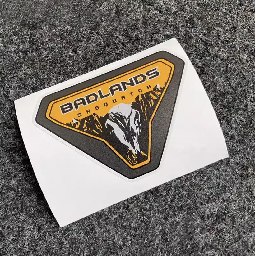 

Наклейки Badlands Sasquatch Fender Vent, эмблема лесной горы, виниловая Эмблема для Ford Bronco Sport 2021-2024