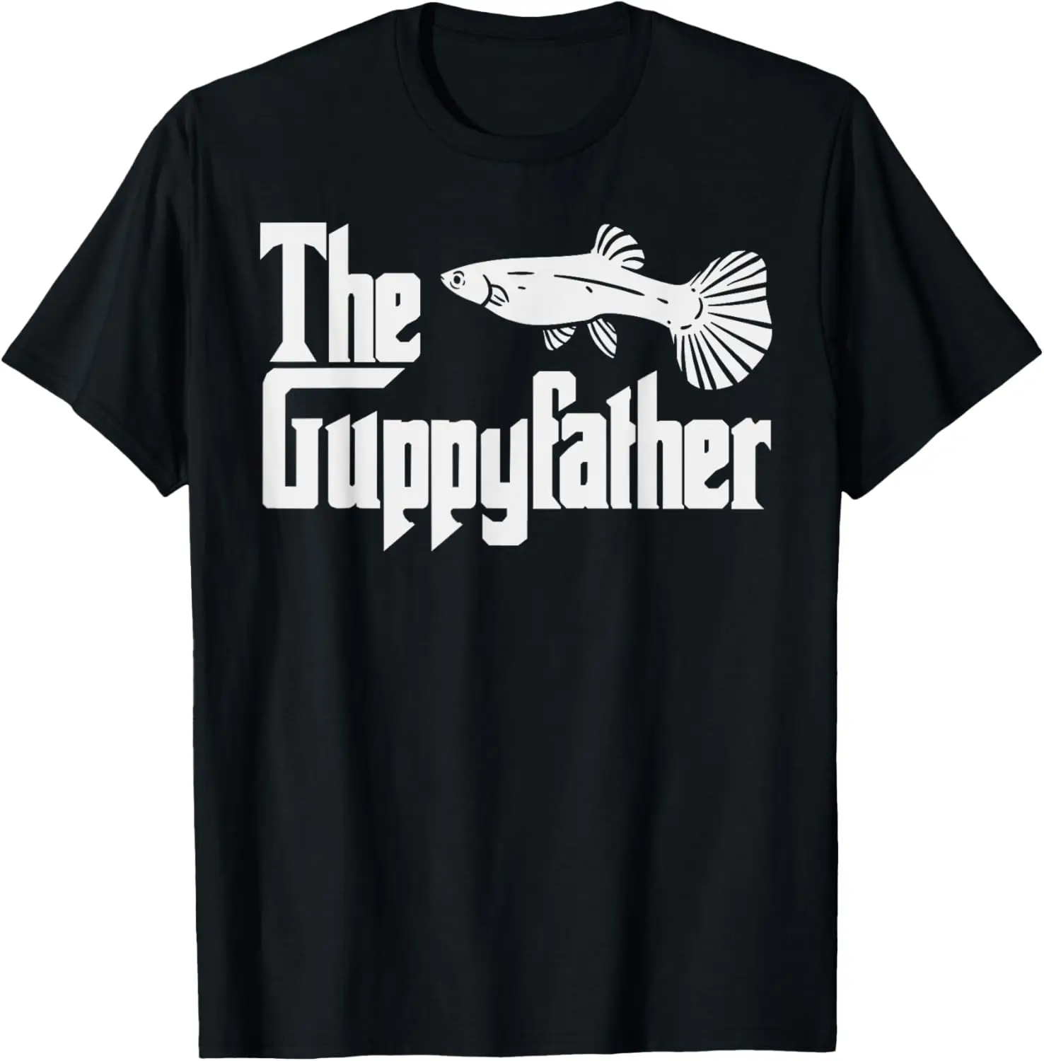 Забавная футболка День отца Гуuppy-father рыба аквариум домашнее животное папа