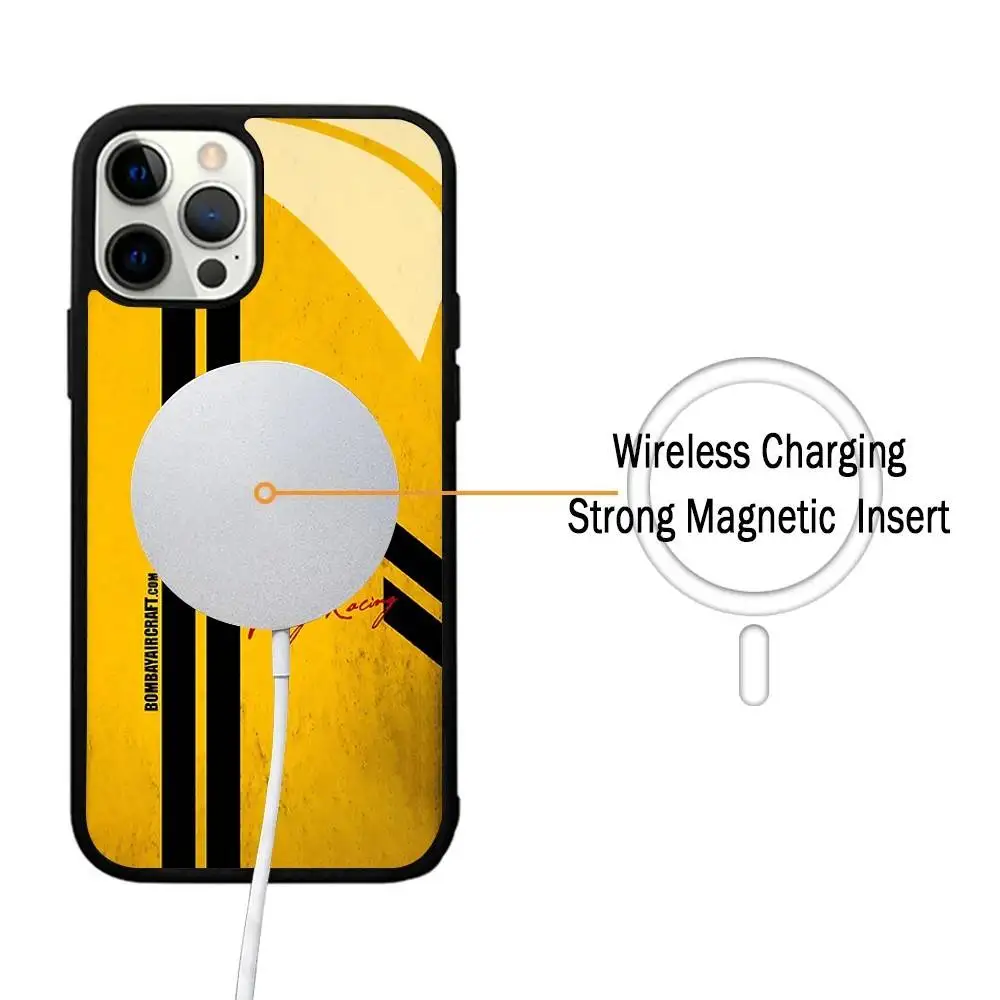 Фото Cool-68-V-vintage-R-racingS Armadura De For Magsafe Funda De Carga Inalámbrica Magnética Para For IPhone 11 12 13 14 15 16 17 P №2