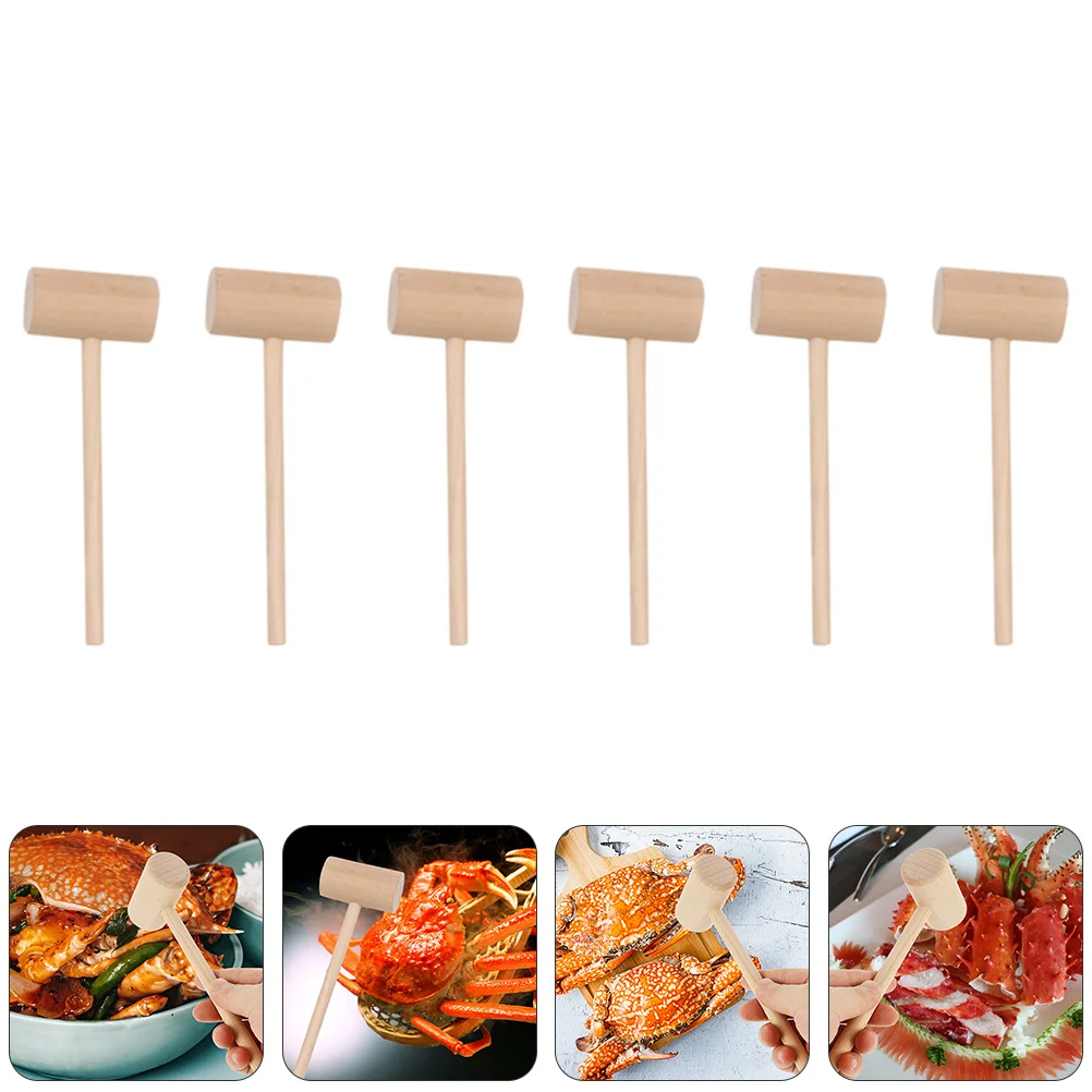 

Hammer Toy Wooden Wood Mallet Bench Peg Baby Gavel Educational Cake Woodworking Shellfish Kids Mini Beat Pounding Crab Tiny Toys