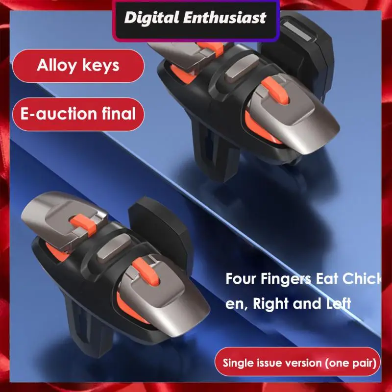 

1 Pair Gamepad Joystick Aim Shooting L1 R1 Alloy Key Button For Iphone Android Gamepad Joystick Mobile Game Trigger Aim Button