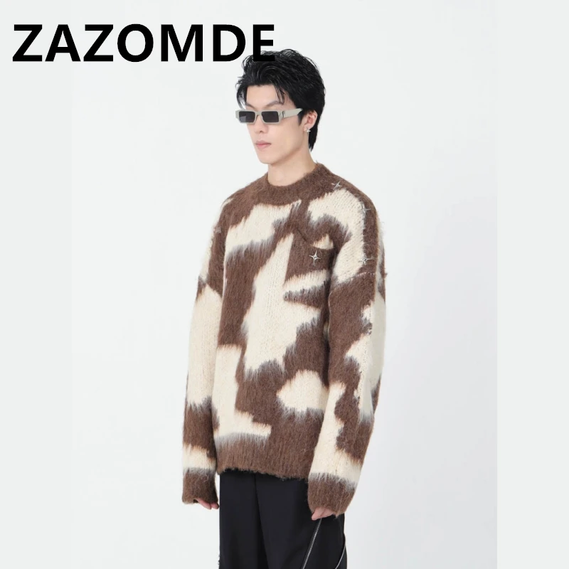 Рисунок 2 - Зимний винтажный свитер ZAZOMDE в стиле хип-хоп