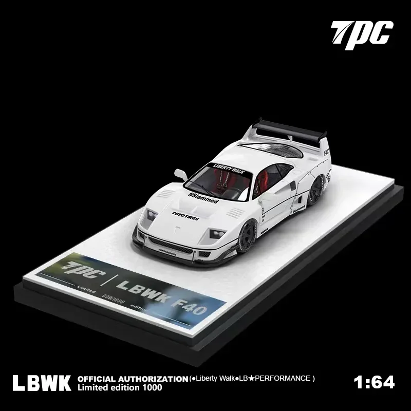 

TPC 1:64 LBWK F40 white ordinary / Luxury Diecast Model Cars