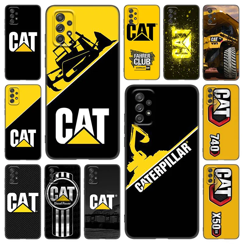 Caterpillar Dozer Logo Phone Case For Samsung Galaxy A21 A30 A50 A52 S A13 A22 A23 A32 A33 A53 A73 5G A12 A31 A51 A70 A71 A72