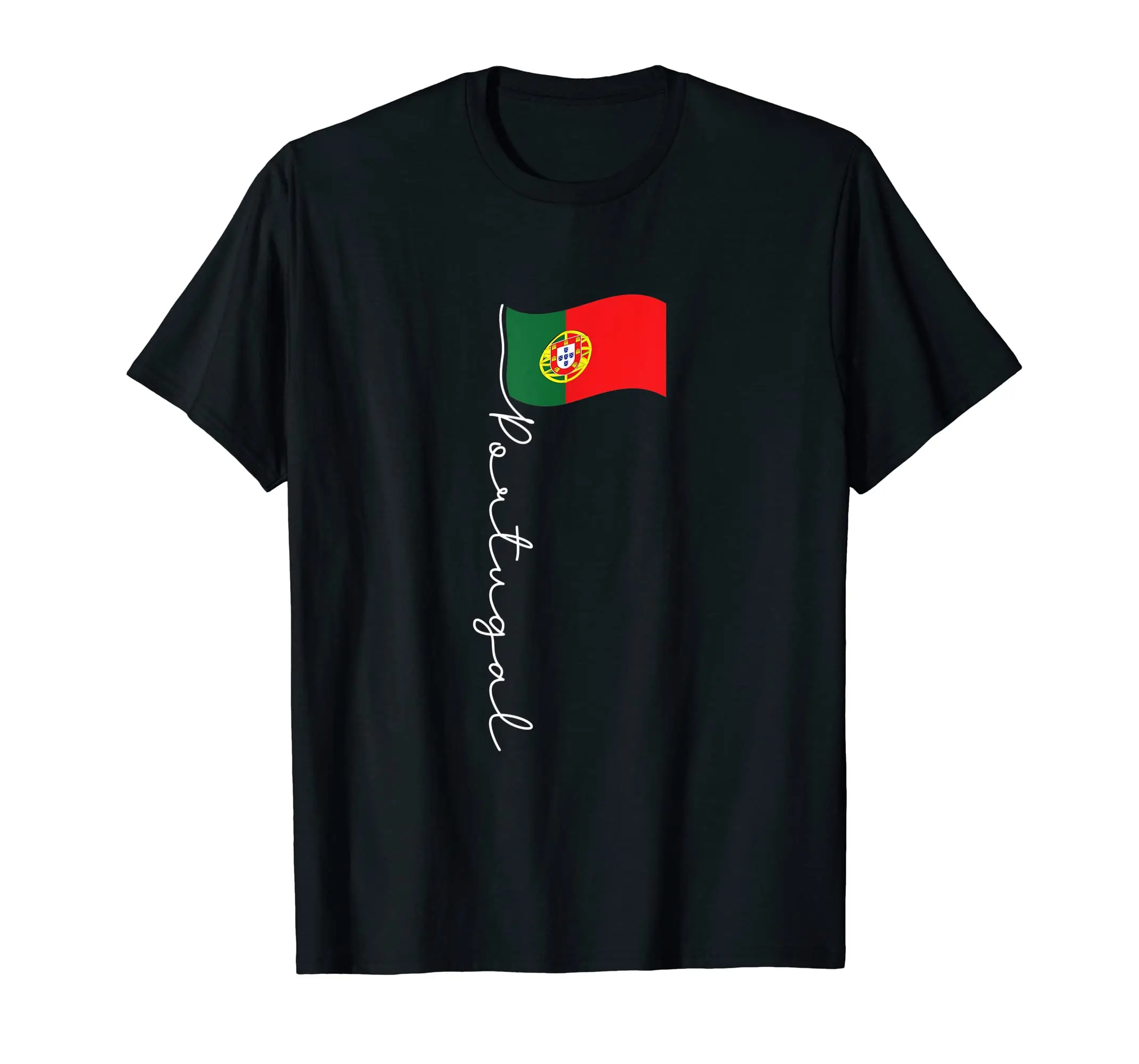 

100% Cotton Portugal Signature Flag Pole - Patriotic Portuguese Flag T-Shirt Hip Hop MEN WOMEN UNISEX T Shirts