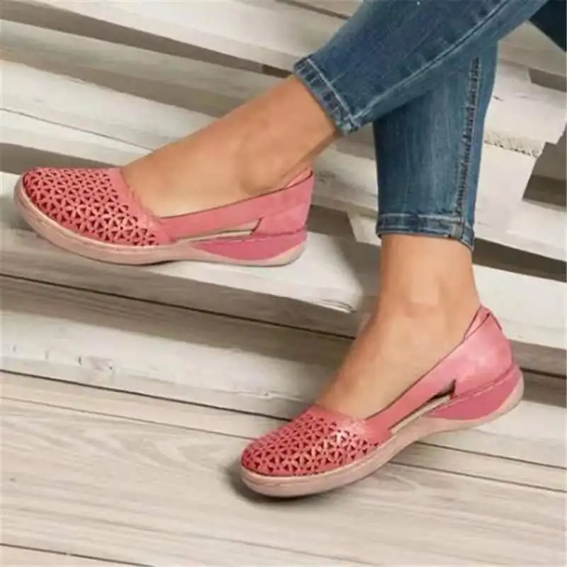 

Shoes Woman 2022 Casual Female Sneakers Round Toe Modis Low Heels Flats New Big Size Summer Cute Dress Scandals Solid Flock PU R