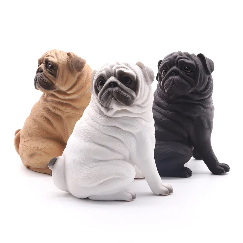 Имитация мопса собака Мопсы клоун украшения животное модель домашнего животного
