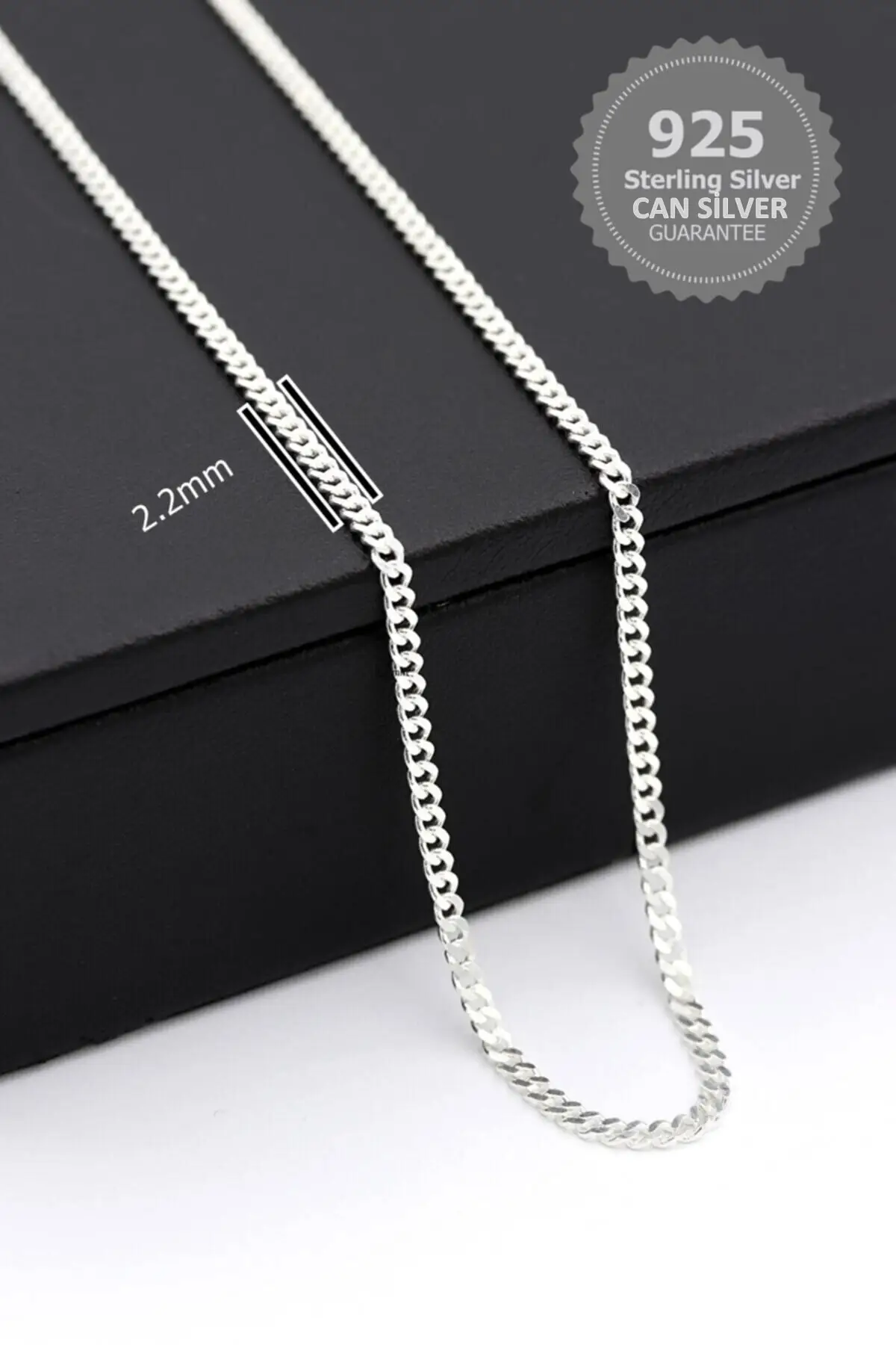

Мужское ожерелье 925 пробы Silver 2,2 мм 314cc, ювелирные изделия и фотоаксессуары