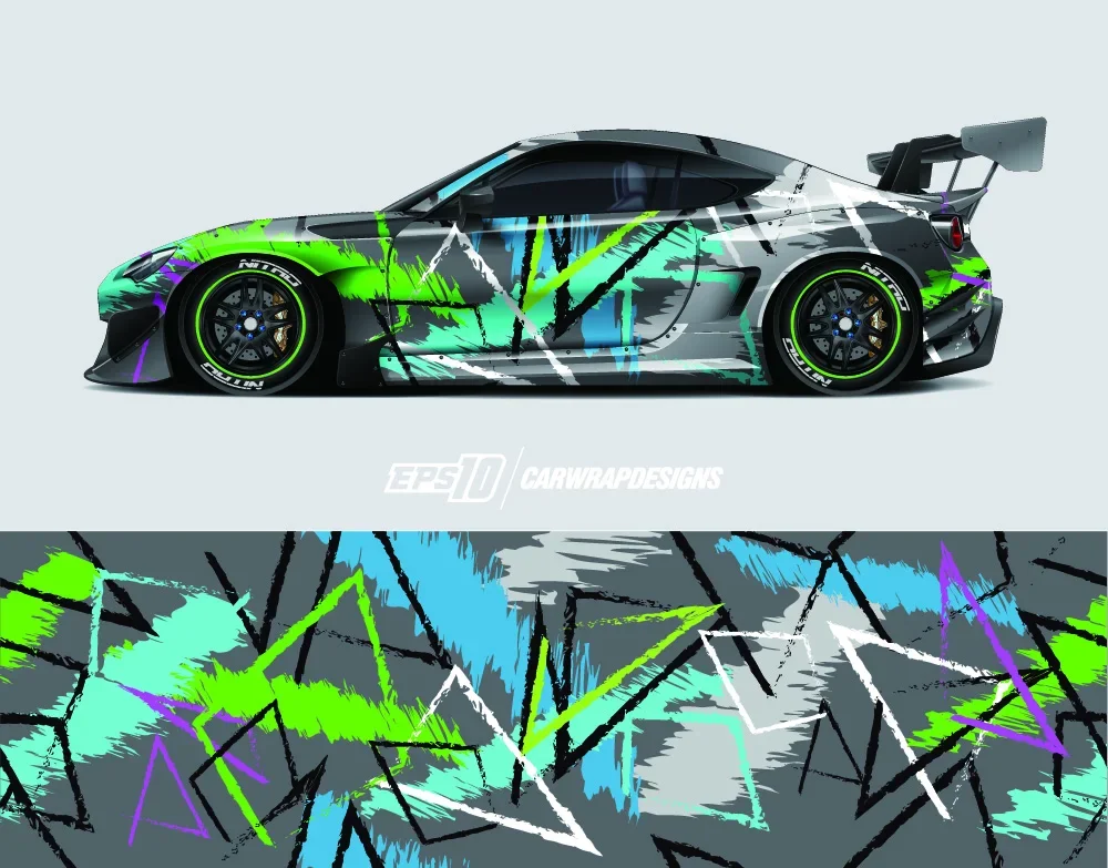 Геометрические узоры виниловая обертка для тела современный дизайн векторное