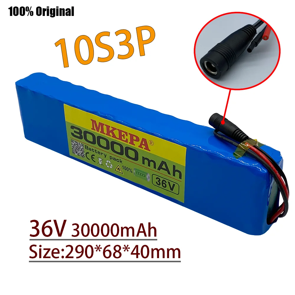 10S3P 36V 30AH блок батарей электрического велосипеда 18650 литий-ионная батарея 500W