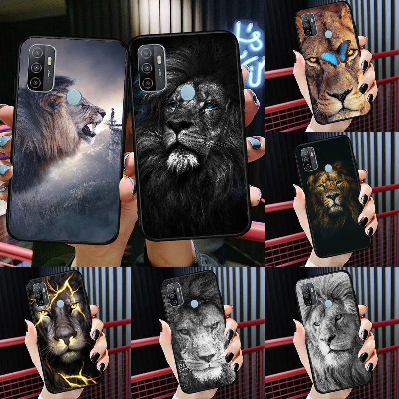 

Lions Funda For OPPO A52 A72 A92 A94 A74 A54 A1K A15 A16 A3S A83 A91 A93 A5 A9 A53 A31 A53S Case