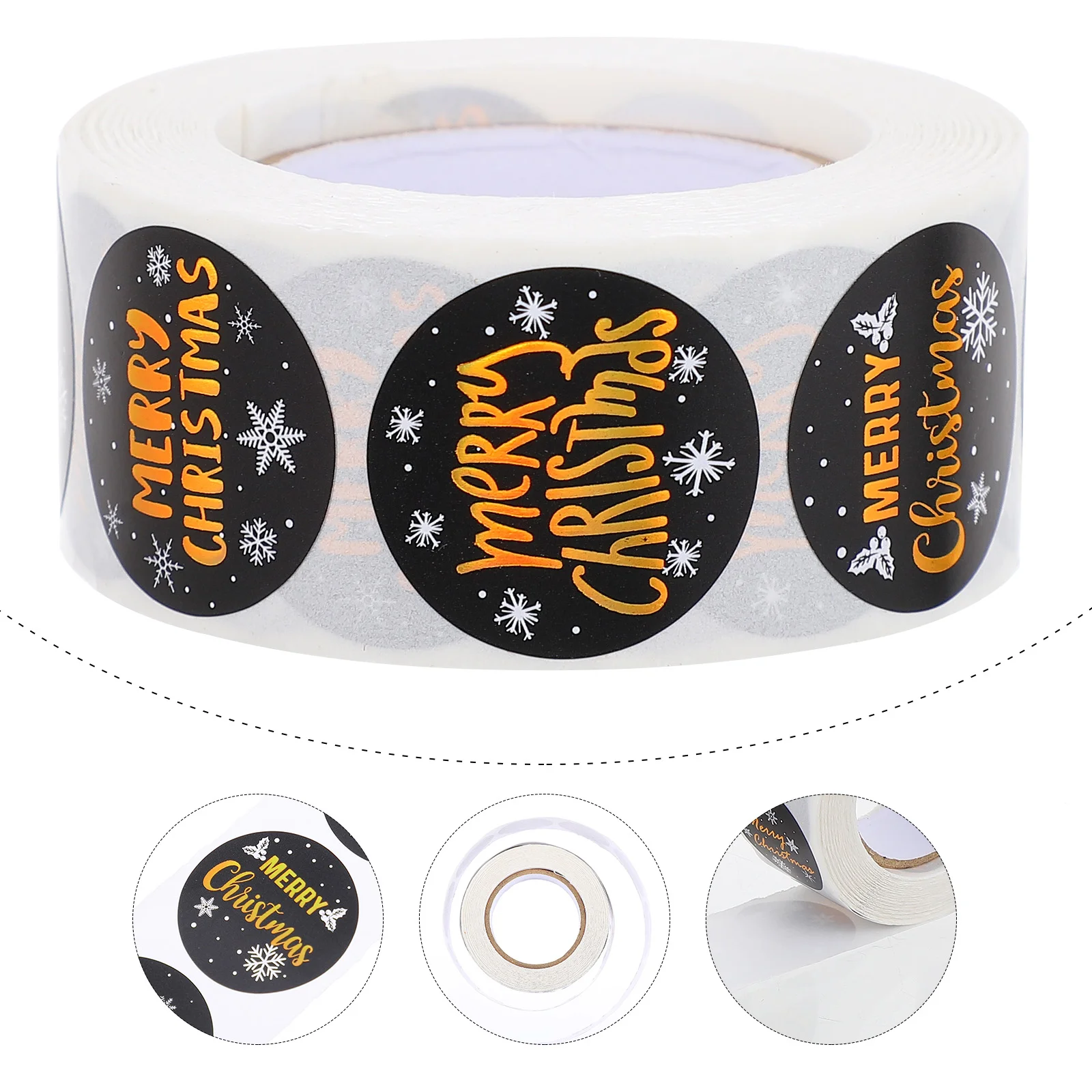 

Christmas Stickers Gift Sticker Envelope Present Holiday Favor Tags Name Snowflakestag Label Packing Stationery Decor Window