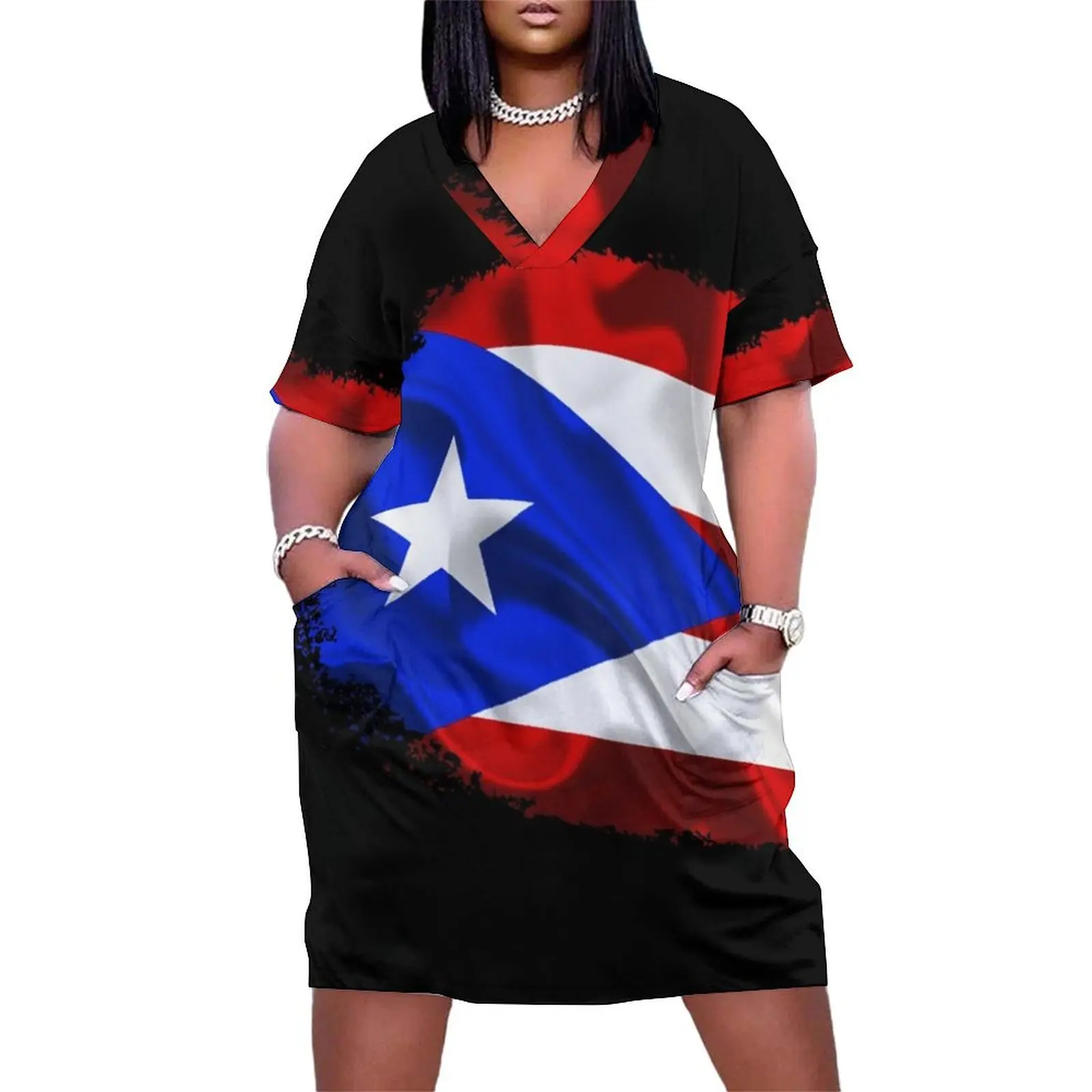 ПУЭРТО ПРАПОР РИКАНСКИЙ | от solomaskx Свободное платье с карманами Винтажное