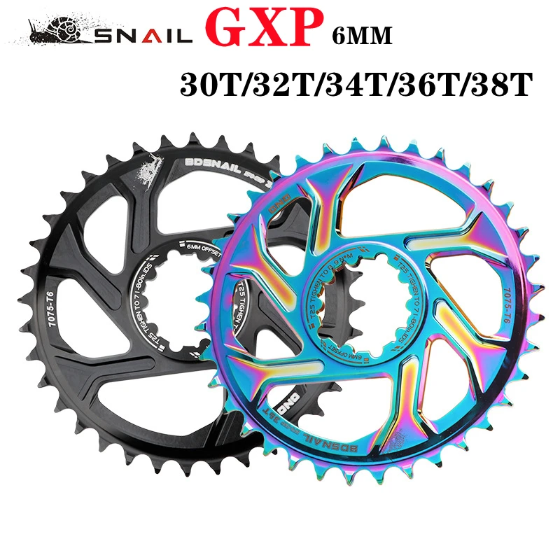 Цепь GXP для горного велосипеда 6 мм 32T/34T/36T/38T SRAM 11/12S NX XX XO GX GXP11 лоток с одним диском |
