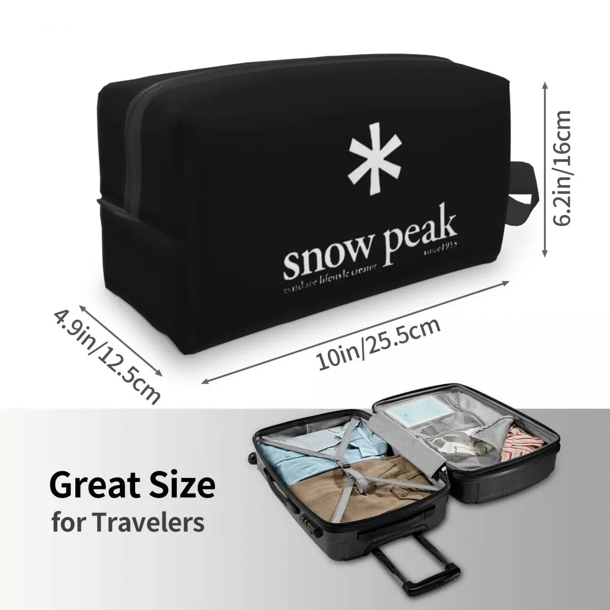 Snow Peak Портативная дорожная косметичка большой емкости для хранения туалетных