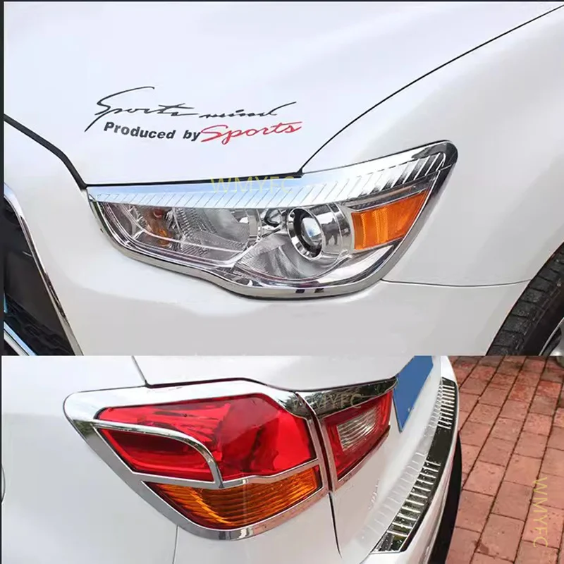 Подходит для Mitsubishi ASX 2011-2018 автомобильный Стайлинг ABS хром автомобильная Передняя