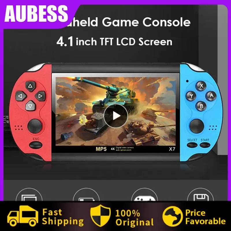 

1~4PCS Double Rocker Arcade Games Machine Portable Handheld Video Game Console High-definition X7 Games Electronic Machine Game