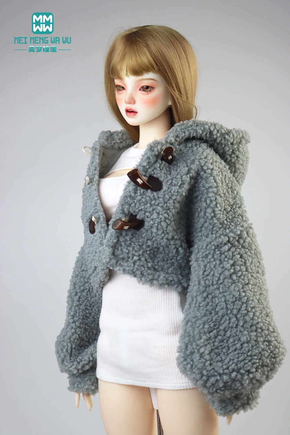 Одежда для кукол BJD DD SD13 58-60 см 1/3 модные аксессуары куртка Sherpa розовая