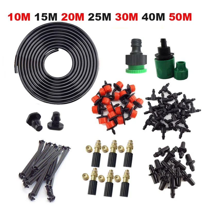 

4/7mm Micro Automatic Watering System Sprinklers Diy Drip Irrigation Set Plant Water Irrigazione Garden Tool