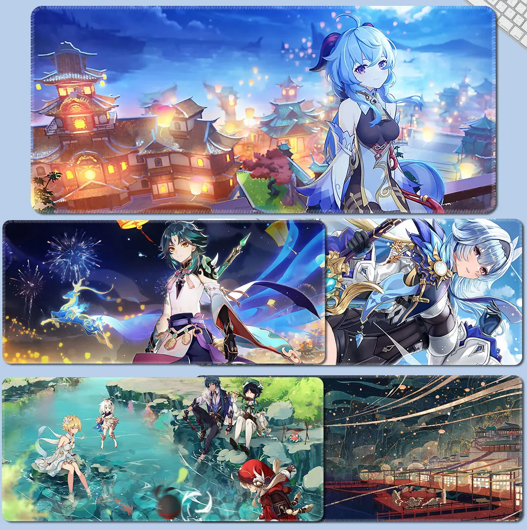 

Анимационный оригинальный коврик для мыши с замком большой креативный водонепроницаемый супер большой анимационный утолщенный Противоск...