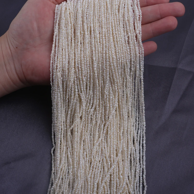 1 8-2 мм натуральный белый крошечный жемчуг настоящие бусины россыпью для