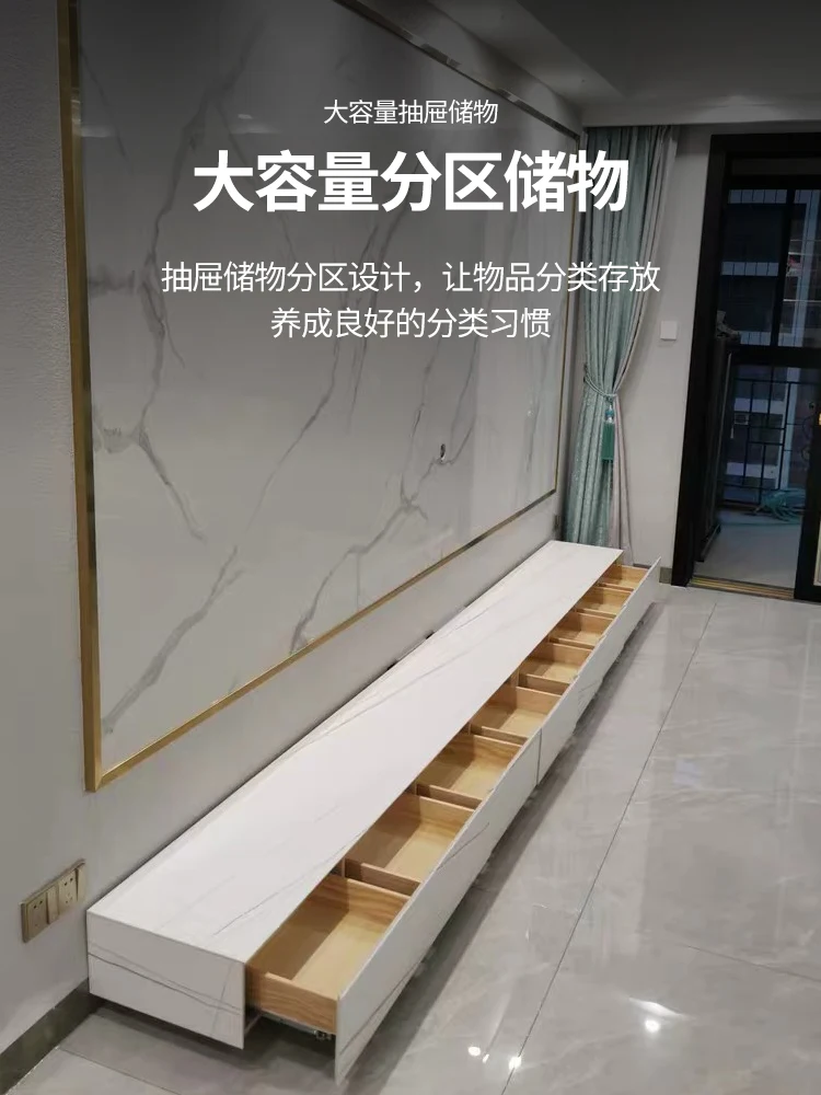 Очень длинный итальянский очень простой шкаф для гостиной шкафчик телевизора