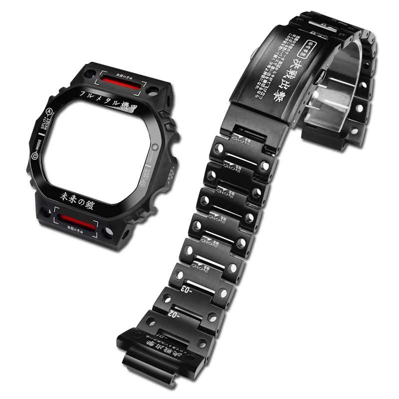 Металлический безель для Casio DW5600 GWM5610 G5600 GWB5600, ремешок из нержавеющей стали 5610, аксессуары для корпуса часов 5600 с инструментами (art.: 3920d98e7745d) - 3920d98e7745d