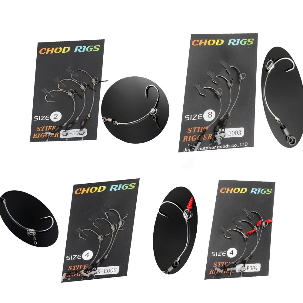 

3 шт., привязанные крючки для ловли карпа