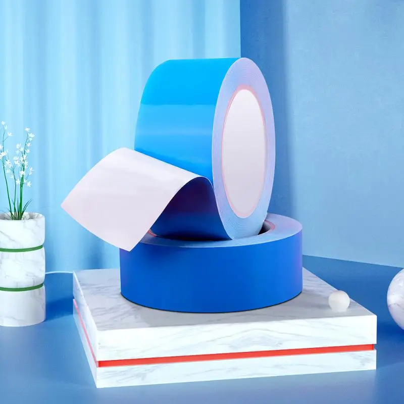 

25M Double Side Tape Thermal Conductive Adhesive Tape 5-25mm Width Chip LED Strip Heatsink For Computer CPU GPU Blue Film Tape