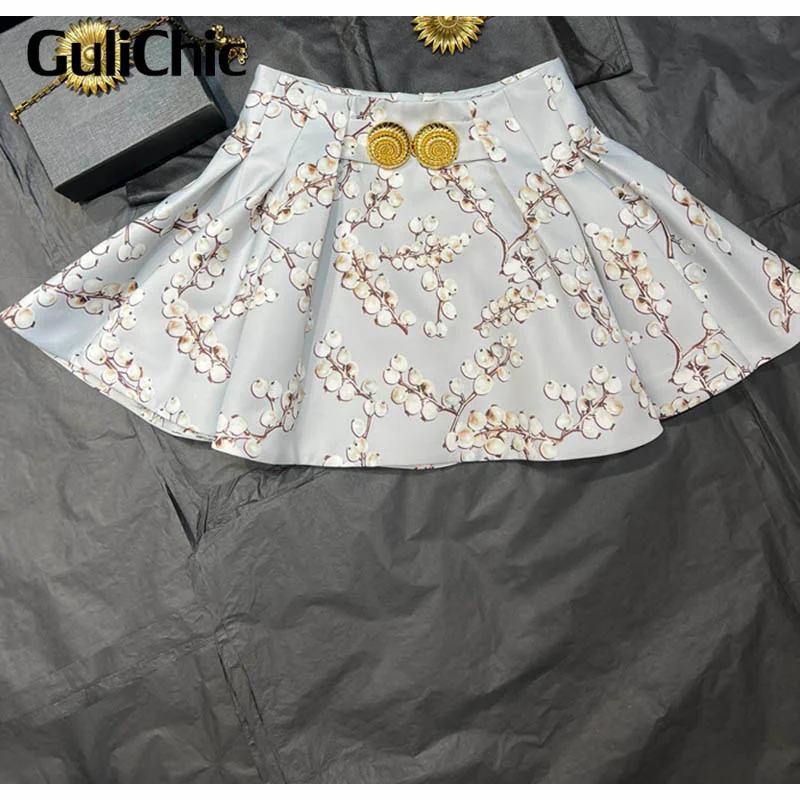 11 1 GuliChic женская элегантная темпераментная юбка с высокой талией ацетатный шелк