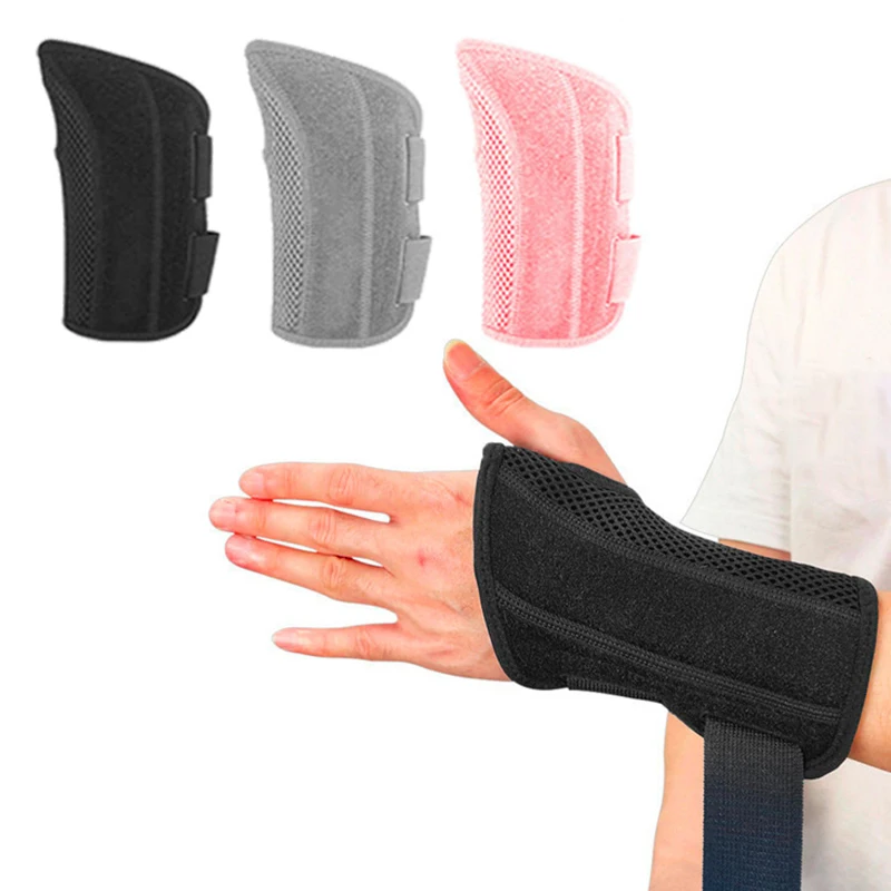 

Carpal Tunnel Wrist Support Brace with 2 Splints Wristband Hand Wrist Strap Wrap Band Protector Artritis Pain Relief Crossfit