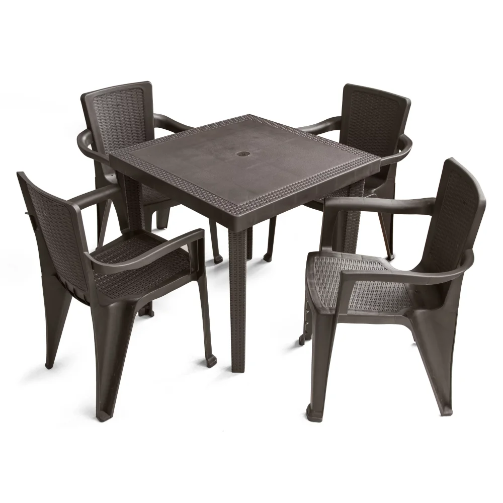 

MQ INFINITY 5 - Piece Chair and Table Set, Espresso