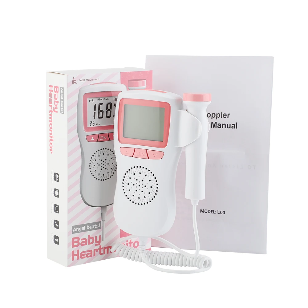 Fetal Heartbeat Detector Baby Care Household Portable for Pregnant Fetal Pulse Meter No Radiation Stethoscope
