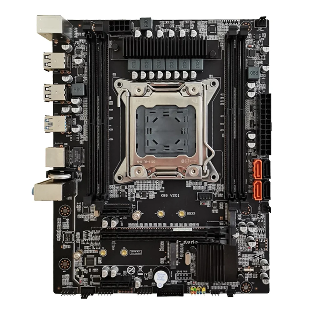 

X99 Desktop Computer Motherboard LGA2011-3 DDR4X4 ECC Memory Slot PCIE X16 USB3.0 SATA Game Motherboard for E5 2678 V3V4