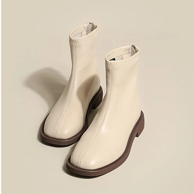 

Женские модные ботинки челси из микрофибры, удобные осенне-зимние короткие ботинки, женские зимние плюшевые ботильоны, 2023