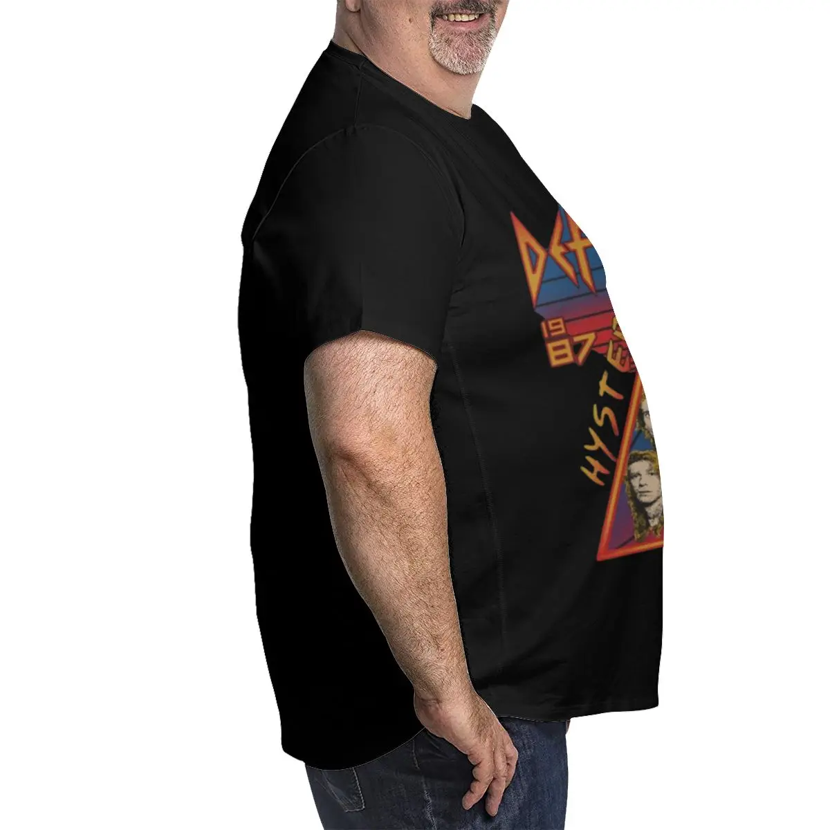 Мужская футболка больших размеров с коротким рукавом Like-def-leppard легкая