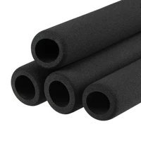 uxcell foam grip tubing handle grips 0 7 id 316 wall thick 11 6 black non slip for fitness tools handle support 4 pack