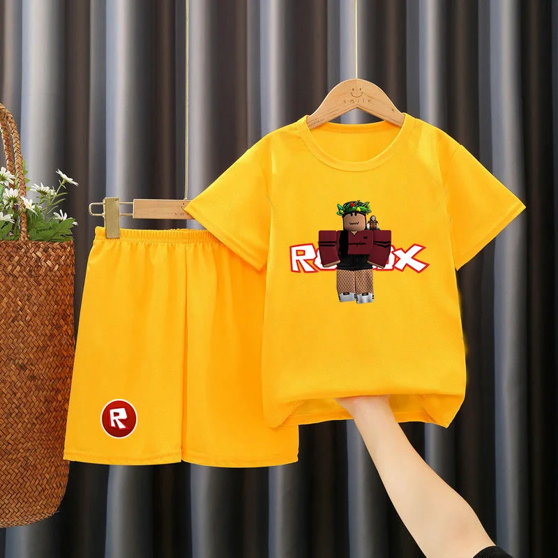 

Футболка Robloxing, летняя модная универсальная Детская футболка с коротким рукавом для мальчиков, Детская футболка Robloxing, топ, одежда для детей ...