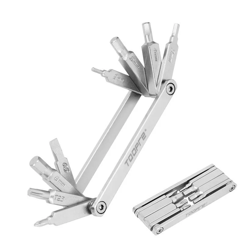 

Набор инструментов для ремонта велосипедов 8 в 1, комплект складных шестигранных гаечных ключей для горных и дорожных велосипедов