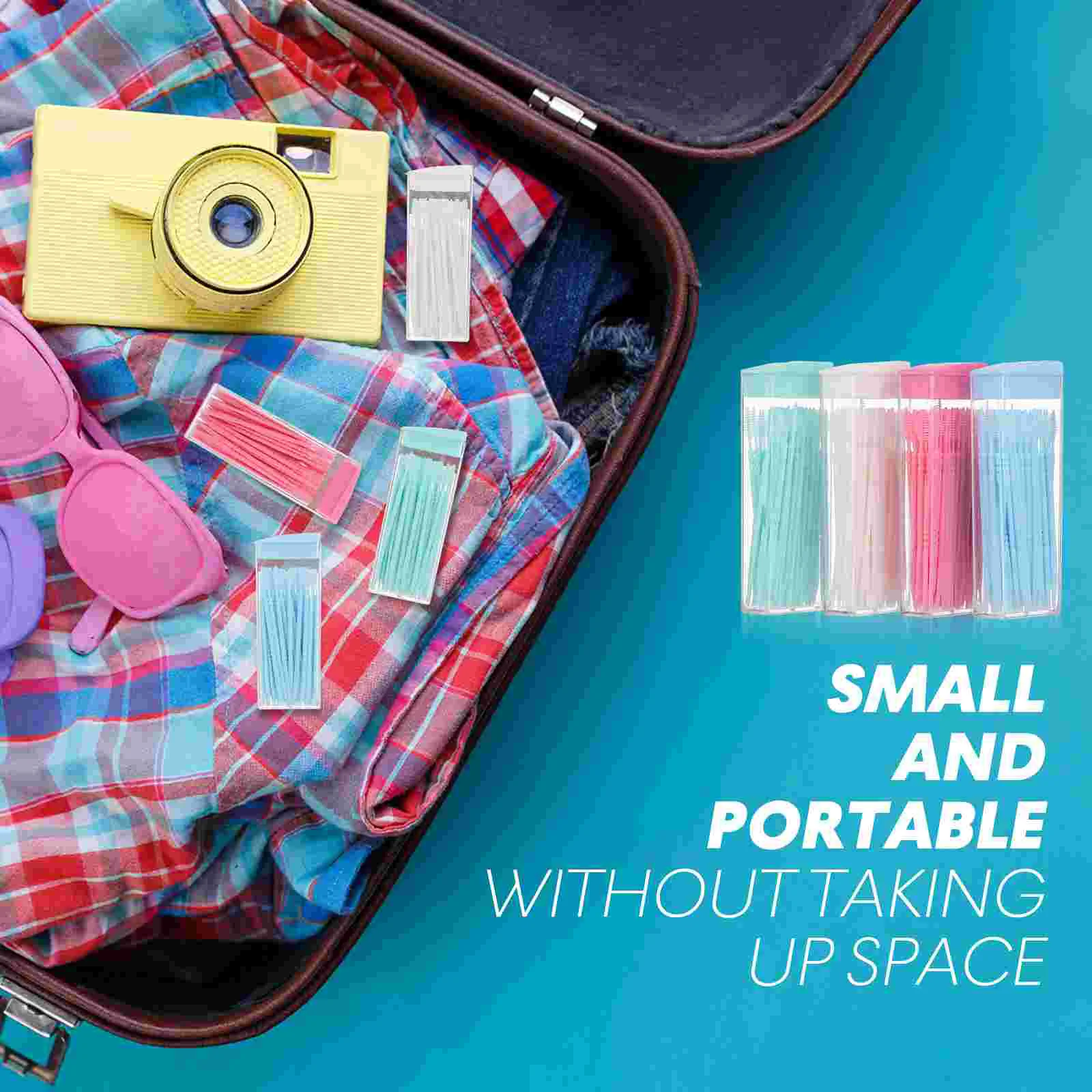 Healifty 200 шт. зубная нить с двойной головкой зубочистки щетка для ухода за полостью