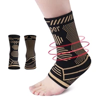 1pcs copper ion ankle support basketball running mountaineering elastic deodorant breathable copper fiber protector ankle sleeve